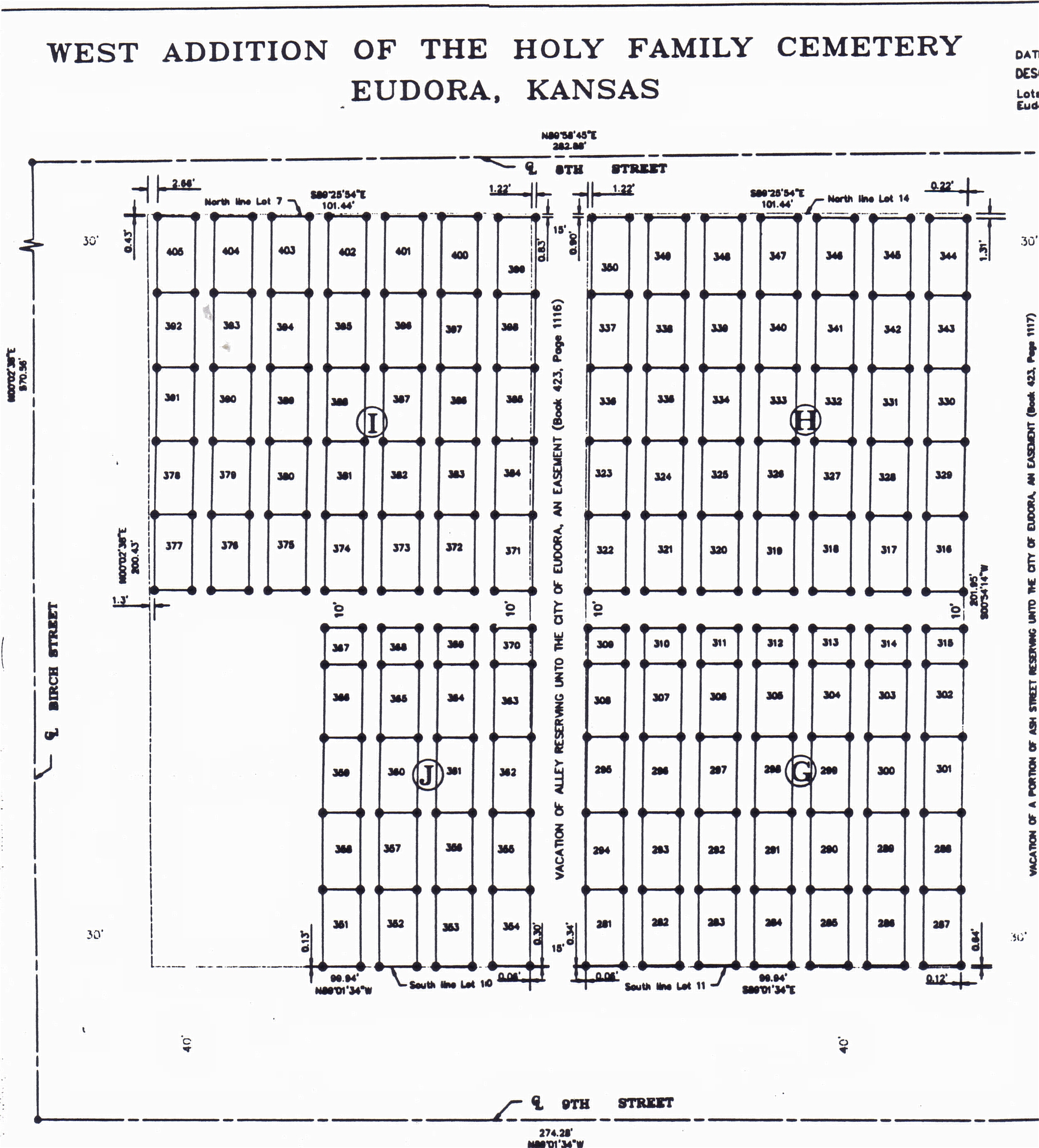 Cemetery Map